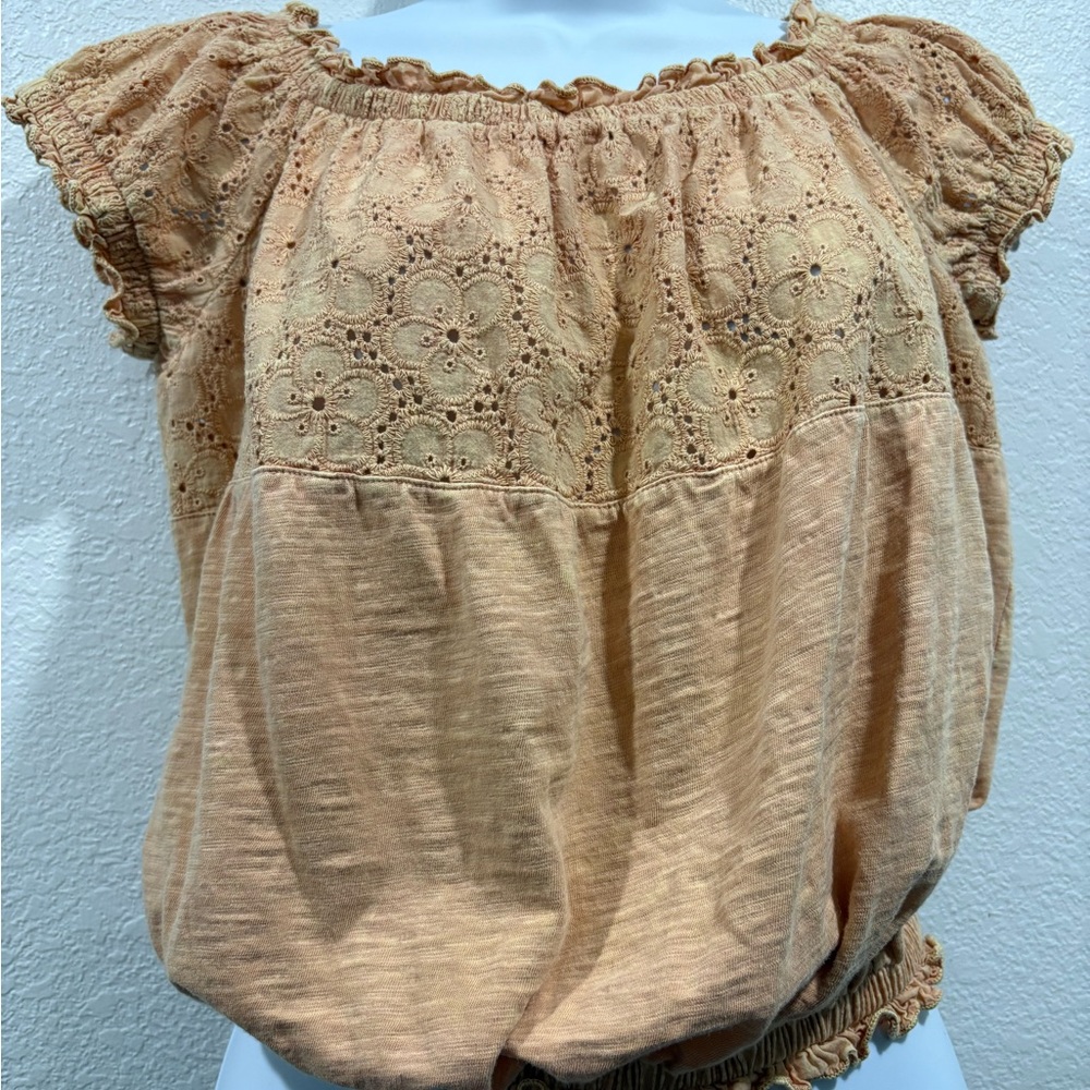Women's Altard State Lace Detail Top - Tan